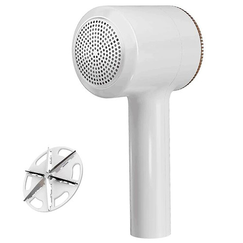 Lint Remover, MIEUTE Fabric Shaver Rechargeabal - Lint Shaver Fuzz Remover Fabric Shaver, Sweater Shavers to Remover Pilling, Portable Lint Remover for Clothes (White)