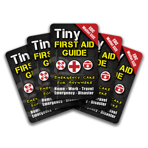 Tiny First Aid Guide: Emergency Medical Care for Anywhere - The Ultimate Step-by-Step, Everyday Carry: Survival Medicine Pocket, Micro-Guide, 5-Pack