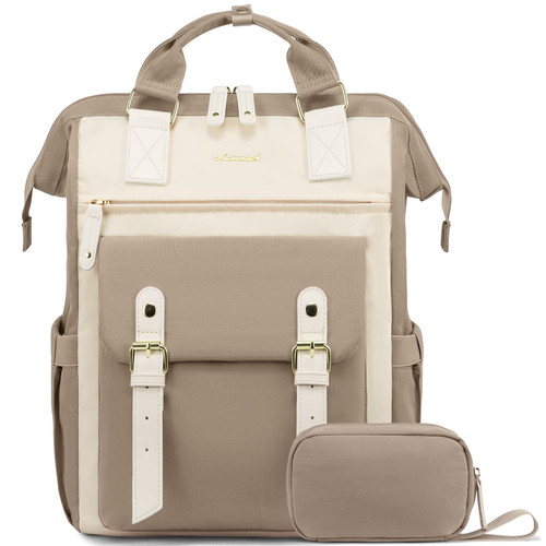 LOVEVOOK Laptop Backpack for Women Work Travel Computer Backpacks Purse, Doctor Nurse Bag Teacher Business Laptop Bag, Fashion College Backpack Casual Daypack, 17 Inch, Khaki-Beige-Beige LOVEVOOK Laptop Backpack for Women Work Travel Computer Backpacks Purse, Doctor Nurse Bag Teacher Business Laptop Bag, Fashion College Backpack Casual Daypack, 17 Inch, Khaki-Beige-Beige