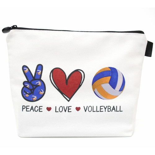 YOTOME Volleyball Inspirational Gifts for Women, Volleyball Stuff Volleyball Gifts for Teen Girls, Volleyball Cosmetic Bag Birthday Gifts for Players Team Women Her Best Friend (Volleyball)