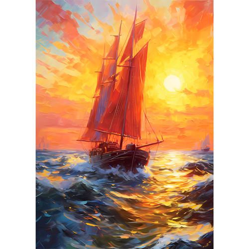 Edsjegn Puzzles for Adults 1000 Pieces, Jigsaw Puzzles 1000 Pieces for Adults, 1000 Piece Puzzle, Sailing Ship Puzzles 1000 Pieces, Christmas Jigsaw Puzzle, Puzzle Games (Ship Painting)
