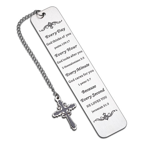 Christmas Stocking Stuffer Christian Gift for Women Men Religious Bible Verse Gift Inspirational Bookmark with Chain Scripture Birthday Gift for Friend Sister Coworker Book Lovers Church Bulk Gift Christmas Stocking Stuffer Christian Gift for Women Men Religious Bible Verse Gift Inspirational Bookmark with Chain Scripture Birthday Gift for Friend Sister Coworker Book Lovers Church Bulk Gift