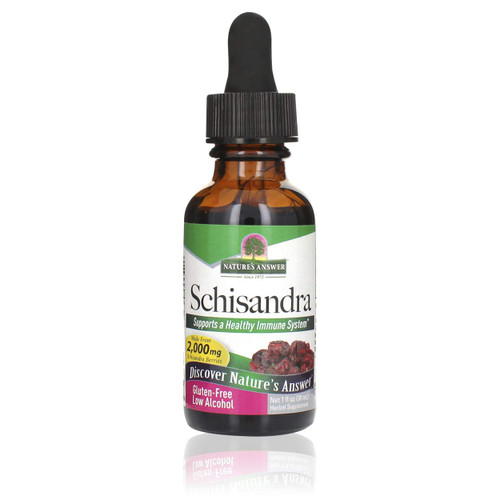 Nature's Answer Schisandra Berry Extract with Organic Alcohol, 1-Fluid Ounce | Digestive Health Support | Promotes Cognitive Improvement | Natural Stress Reliever