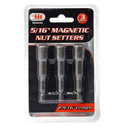 IIT 64445 5/16-Inch Magnetic Nut Setters, 3-Piece