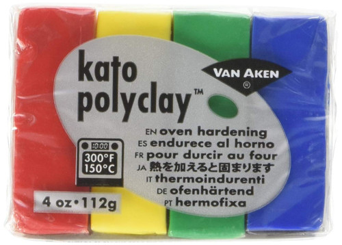 Van Aken International Kato Polyclay, 4 Ounce Set, Yellow