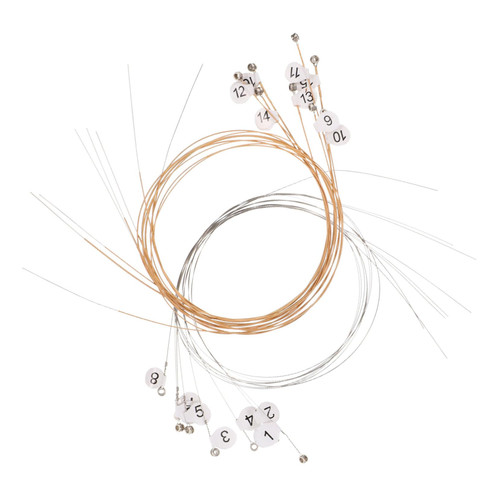 FUNOMOCYA 16pcs Strings The Strings Harps Lyre Instrument Parts Lap Harp Gitarre Instrument Guitar Accessories Guitar Kits Music Instrument Accessories Strings Strings String Change Steel