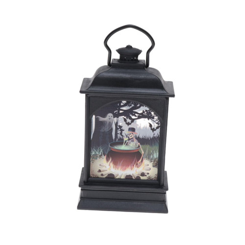 OSALADI Light Halloween Candle Lantern Lighted Snow Globe Lantern Ghost Festival Party Decoration Led Lantern Halloween Led Lamp Scary Pattern Lamp Fall Lantern Battery Outdoor