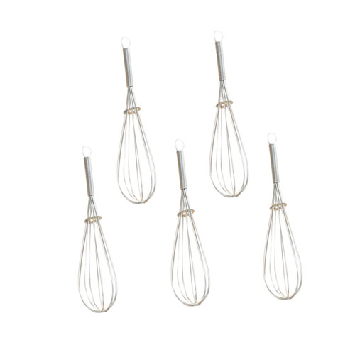 Zerodeko 1 PC Stirring Whisk Handmixer Egg Beating Whisk Kitchen Egg Whisk Balloon Whisk Small Hand Mixer Beaters Blending Whisk Egg Beater Whisk Stainless Steel Balloon Whisk Manual Tool