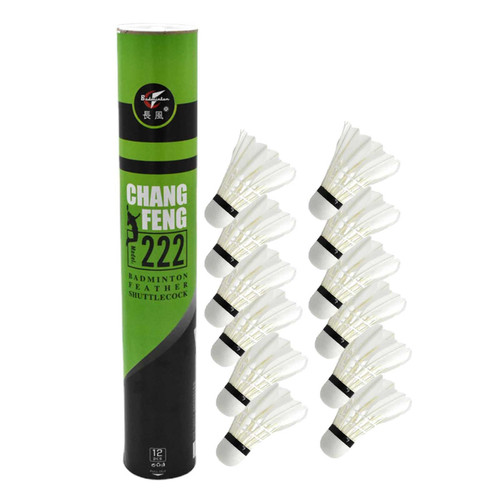 CAICAICAI Badminton Ball | Badminton Shuttlecocks for Kids | 12 Pack Duck Feather Badminton Shuttlecocks, Shuttlecocks for Youth Players Indoor Outdoor Matches