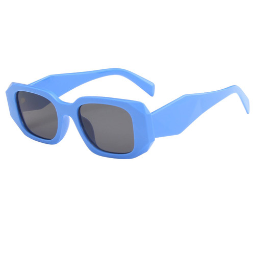 Women Men Vintage Retro Glasses Unisex Irregular Frame Sunglasses Eyewear 90s