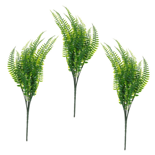 Holibanna 3pcs Simulation Ferns Model Ferns Model Adornments Artificial Ferns Faux Plants Shrubs Succulents Fake Plants Learning Ferns Model Ferns Ornament Aquatic Plants Iron Plant Wall