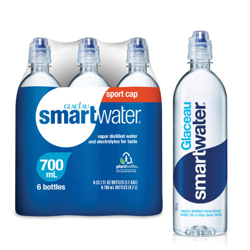 smartwater vapor distilled premium water bottles, 23.7 fl oz, 6 Pack smartwater vapor distilled premium water bottles, 23.7 fl oz, 6 Pack