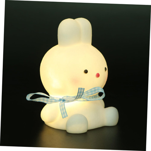 UKCOCO 1pc Night Light Led Decor Night Lamp for Bedroom Gifts for Kids Rabbit Ornament Nightlights for Children Energy-Saving Table Light Children Led Lamp Bedside Light Plastic Unplugged