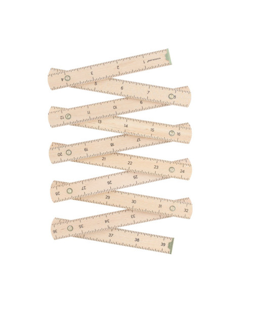 Kikkerland CD116 Wooden Folding Ruler