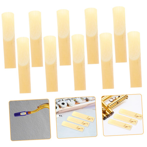 BIUDECO 10pcs Sade Saxophone Clarinet Reed Synthetic Sax Reeds Alto Sax Reeds Tenor Sax Reeds Baritone Saxophone Reeds Musical Instruments Tenor Saxophone Reeds Replaceable Suite