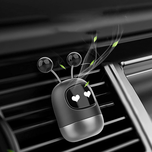 Car Air Freshener - Car Air Vent Freshener Fragrance Perfume Clip Diffuser - Car Air Freshener Interior - Cartoon Robot Silicone Air Vent Clip Perfume Fragrance for Vehicles # D