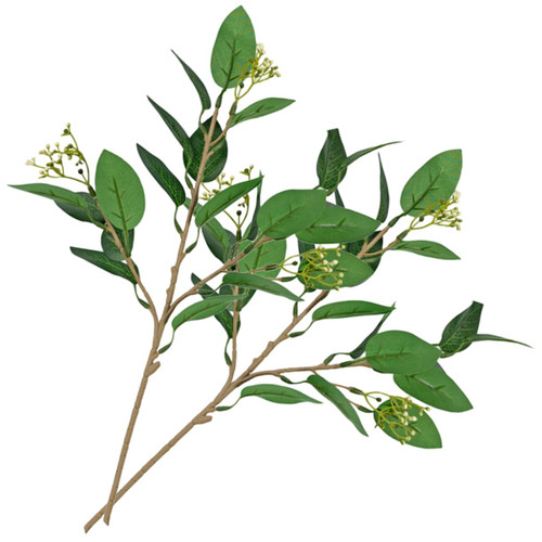 DECHOUS 2pcs Artificial Olive Branch Greenery Branch Bulk Fake Flower Branch Silk Plants Twig Home Fake Plant Stems Greenery Decor Artificial Plants Stems Olive Leaf Plastic Wedding