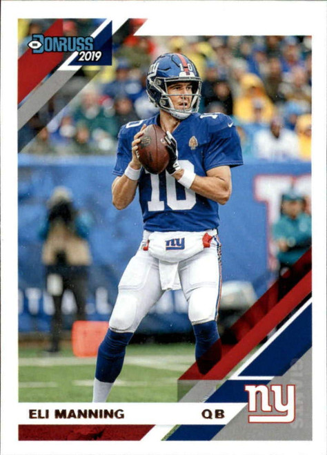 2019 Donruss Football #178 Eli Manning New York Giants Official NFL Trading Card From Panini America 2019 Donruss Football #178 Eli Manning New York Giants Official NFL Trading Card From Panini America