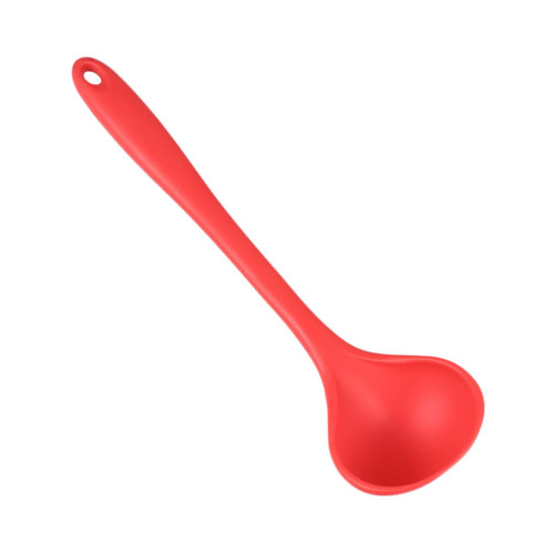 BESTOYARD 1pc Silicone Whisks Noodle Ladle Silicone Soup Ladle Kitchen Soup Ladle Hot Pot Ladle Cooking Soup Ladle T Tool Drink Ladle Silicone Spoon Rubber Ladle Spoon Egg Beaters Cream