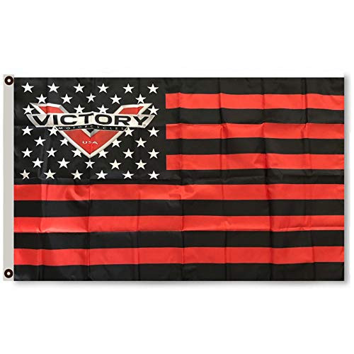Astany Victory Motorcycle Stars and Stripes Flag Banner 3x5Feet