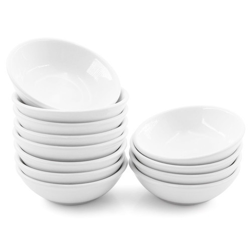 MARIWEI 12 Pack Soy Sauce Dish Ceramic Dipping Bowls Bulk, 1.2 Oz White Dipping Sauce Bowls/Dishes, Small Dipping Sauce Cups for Sushi Ketchup Olive Oil Appetizer MARIWEI 12 Pack Soy Sauce Dish Ceramic Dipping Bowls Bulk, 1.2 Oz White Dipping Sauce Bowls/Dishes, Small Dipping Sauce Cups for Sushi Ketchup Olive Oil Appetizer
