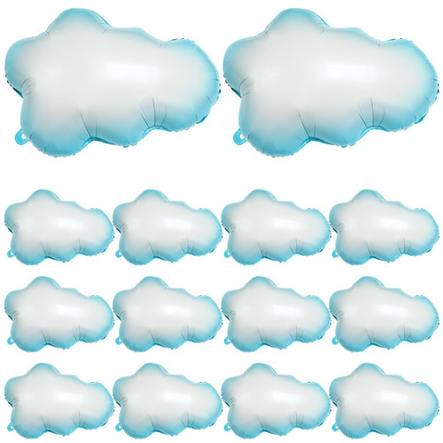 14 Pcs Cloud Balloons, Large White Clouds Foil Mylar Balloons, Happy Cloud Mylar Balloon for Birthday Themed Party Decorations Supplies 14 Pcs Cloud Balloons, Large White Clouds Foil Mylar Balloons, Happy Cloud Mylar Balloon for Birthday Themed Party Decorations Supplies