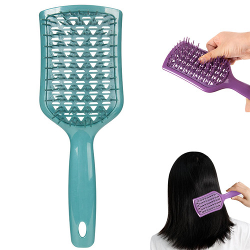 Detangling scalp brush,Detangling Hair Brush,Detangling Brush,Detangling Brush for Curly Hair Wet and Dry Detangle Brush,with flexible bristles, anti-static massage paddle brush for All Hair (Green)