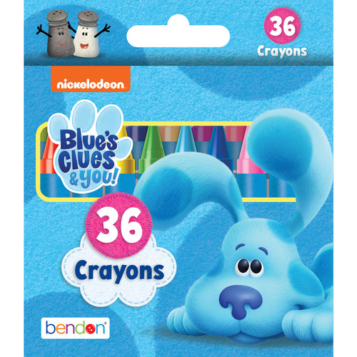 Nickelodeon Blue's Clues and You 36 Count Crayons in Tuck Box