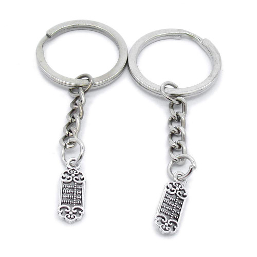 1 Item Metal Keychain Keyring Key Tags Chains Rings Jewelry Bag Charms FU7P0 Chinese Abacus