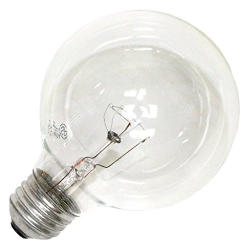 Pack OF 6 25G25/CL 25 Watt G25 Medium (E26) Base Globe Incandescent Clear Light Bulb
