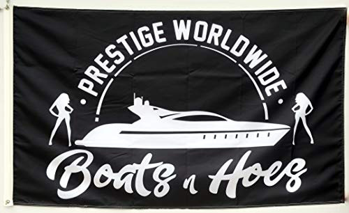 Annfly Prestige Worldwide Boats & Hoes Step Brothers Catalina flag Banner 3X5 Feet