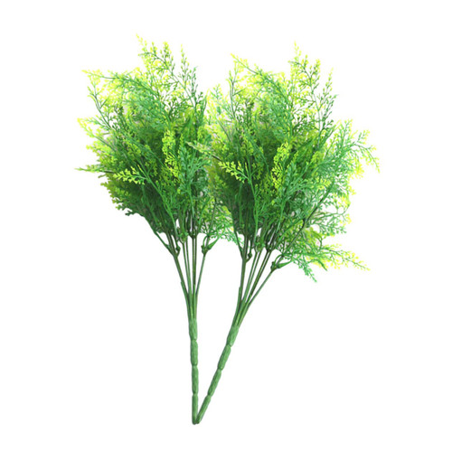 IMIKEYA Artificial Ferns 2pcs Faux Plants Simulation Fern Plant Simulation Greenery Plants Artificial Shrubs Leaves Plant Fake Fern Plant Fake Shrub Plant Aquatic Plants Iron Wire