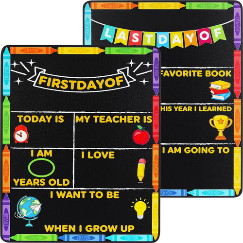 First Day of School Board Sign, Back to School Chalkboard Sign Supplies, My First and Last Day of School Sign Board, 1st Day of School Chalkboard Sign for Kids First Day of Kindergarten Preschool Sign First Day of School Board Sign, Back to School Chalkboard Sign Supplies, My First and Last Day of School Sign Board, 1st Day of School Chalkboard Sign for Kids First Day of Kindergarten Preschool Sign