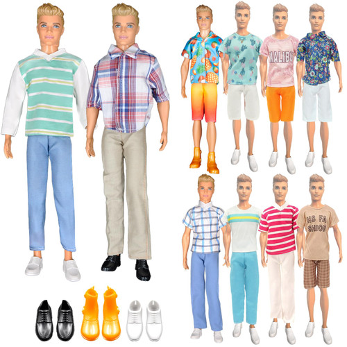 11 PCS Clothes for Ken Doll 12 inch Boy Dolls Including 4 Casual Outfits ( 4 Tops and 4 Pants ) 3 Pair of Shoes Ken Clothes Set Christmas Birthday Gifts for Girl and Boys 11 PCS Clothes for Ken Doll 12 inch Boy Dolls Including 4 Casual Outfits ( 4 Tops and 4 Pants ) 3 Pair of Shoes Ken Clothes Set Christmas Birthday Gifts for Girl and Boys