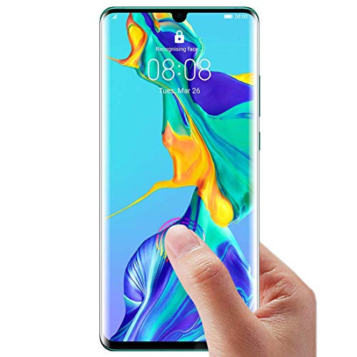 P30 Pro Glass Screen Protector, Tamoria 0.3MM Curved UV Tempered Glass Fingerprint Sensor Compatible for P30 PRO Full 3D Curved Edge Tempered Glass Screen Protector for Huawei P30 Pro