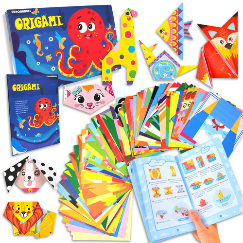 Colorful Kid Origami Craft Kit,152 Double Sided Vivid Origami Paper 8 Sheets Practice Papers 70 Origami Projects Instructional Origami Book for Kids Adult Beginners Training Craft for Kids 6-12 Colorful Kid Origami Craft Kit,152 Double Sided Vivid Origami Paper 8 Sheets Practice Papers 70 Origami Projects Instructional Origami Book for Kids Adult Beginners Training Craft for Kids 6-12