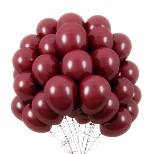 RUBFAC 120pcs Burgundy Balloons 12 Inches Latex Balloons, Pearl Wine Red Balloons for Birthday Baby Shower Graduation Anniversary Wedding Party Supplies Garland Arch Decoration RUBFAC 120pcs Burgundy Balloons 12 Inches Latex Balloons, Pearl Wine Red Balloons for Birthday Baby Shower Graduation Anniversary Wedding Party Supplies Garland Arch Decoration