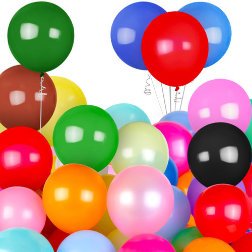 MCPINKY 140PCS Balloons Assorted Colors, 12 Inch Rainbow Balloons Party Balloons Colorful Balloons Latex Balloon Garland Arch for Birthday Party Wedding Celebrations