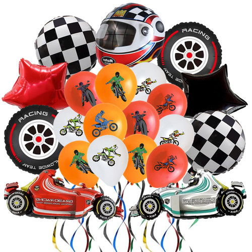 27 Pcs Dirt Bike Party Decorations, Motocross Birthday Party Supplies Including 18 Latex Balloons and 9 Foil Balloons Dirt Bike Party Supplies Motorcycle Party Decorations 27 Pcs Dirt Bike Party Decorations, Motocross Birthday Party Supplies Including 18 Latex Balloons and 9 Foil Balloons Dirt Bike Party Supplies Motorcycle Party Decorations