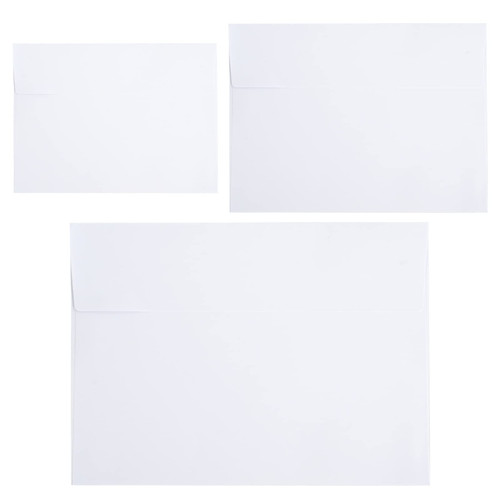 100Packs 5x7 Envelopes, 5x7 Envelopes for Invitations, White A7 Envelopes, Envelopes Self Seal for Weddings, Printable Invitation Envelopes,Greeting Cards, Mailing, Invitations, Photos, Postcards