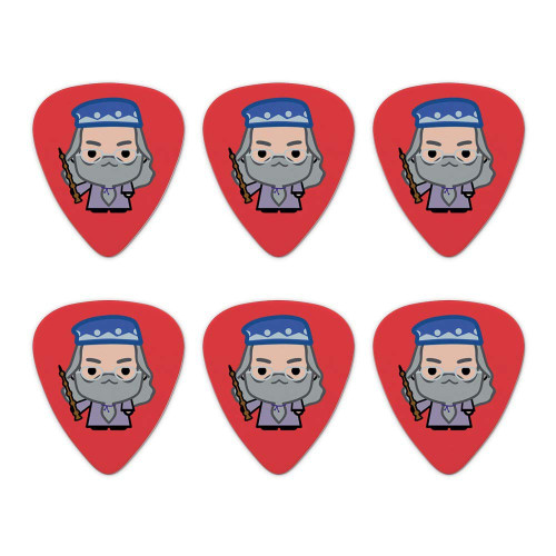 Harry Potter Dumblesore Cute Chibi Character Novelty Guitar Picks Medium Gauge - Set of 6