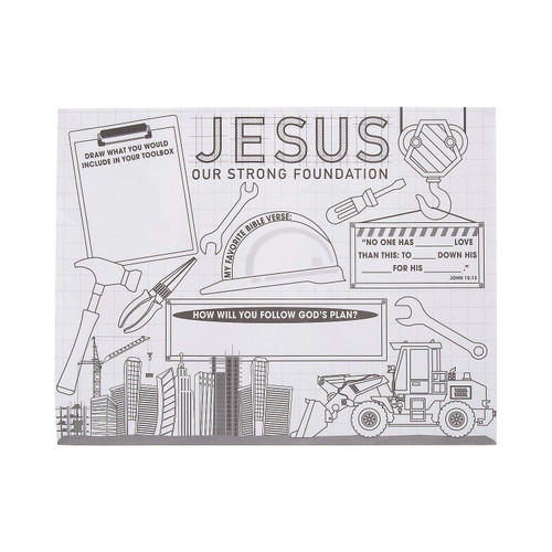 Construction Vbs Color Your Own Poster - Crafts for Kids and Fun Home Activities