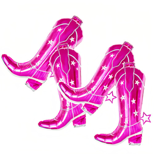 Cowgirl Boot Balloons Pack of 4 Giant 34 Inch Pink/Western Cow Decorations/Last Rodeo Party Texas Balloons Country/Disco Birthday/Girly Pink Western Cowgirl Theme Birthday Party/Bachelorette Balloons Cowgirl Boot Balloons Pack of 4 Giant 34 Inch Pink/Western Cow Decorations/Last Rodeo Party Texas Balloons Country/Disco Birthday/Girly Pink Western Cowgirl Theme Birthday Party/Bachelorette Balloons
