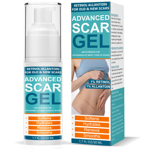 Alutor Scar Cream, Silicone Scar Gel-Advanced Repairing New Old Scars for Surgical Scars, Stretch Marks, Burn, Kelod, C-Section, Acne, Injury, Hypertrophic Treatment, 1.76oz Pump Bottle (50G)
