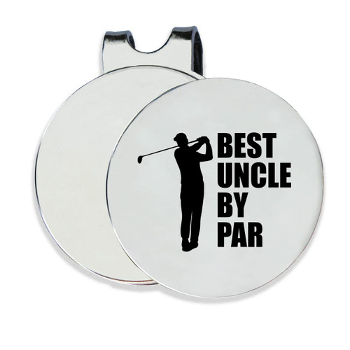 NGAEAK Funny Best Uncle by Par Golf Ball Marker with a Magnetic Hat Clip Best Uncle Gift for Golf Lovers Golfers