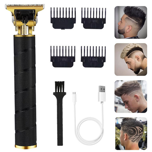 soieho Hair Trimmer for Men, Professional Electric Hair Clippers Cordless Beard Trimmer Shaver Electric T Blade Hair Trimmer, Zero Gapped Hair Clippers Cutting Grooming Kit with Guide Combs, Black soieho Hair Trimmer for Men, Professional Electric Hair Clippers Cordless Beard Trimmer Shaver Electric T Blade Hair Trimmer, Zero Gapped Hair Clippers Cutting Grooming Kit with Guide Combs, Black