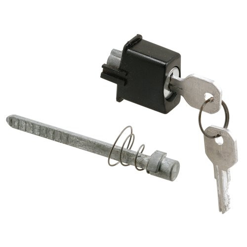 Prime-Line Products 5023 Keyed Push Button Locking Unit, Aluminum