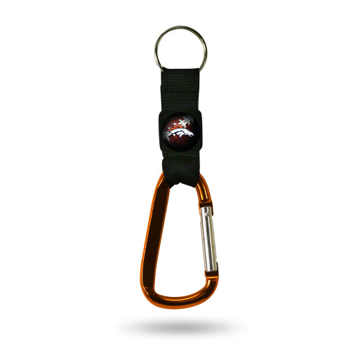 NFL Denver Broncos Navi-Biner Keychain Carabiner with Compass