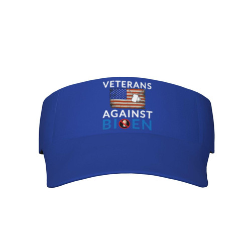 Veterans Against Biden - Anti Biden Stay Cool and Protected in The Sun with Our Sunscreen Visor Cap - Perfect for Outdoor Activities Black