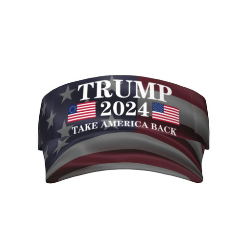 Trump 2024 Stay Cool and Protected in The Sun with Our Sunscreen Visor Cap - Perfect for Outdoor Activities Black